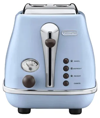 Image de Grille-pain DeLonghi Icona Vintage CTOV2103.AZ - 900 W, bleu