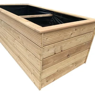 Produktbild von Hochbeet Sibirische Lärche Gemüsebeet Pflanzbeet Garten Blumenkasten Gartenbeet - 100 x 100 cm