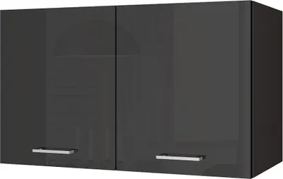 Produktbild von Küchen-Hängeschrank 100 MARANELLO-03 Anthrazit Hochglanz Breite 100 cm