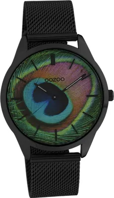 Obrázek produktu pro Oozoo Nerezová ocel Dámské hodinky C10253 Quartz hodinky řemínek černá Vintage Slim D2UOC10253
