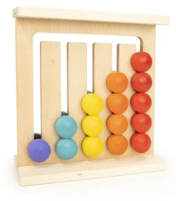 Image de Bajo bois boulier jeu mural jouet éducatif coloré pour chambre d'enfant