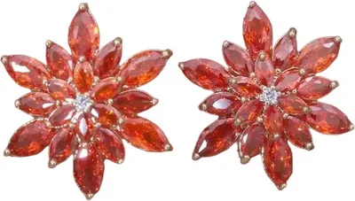 Image de Boucles doreilles Faith Rouge - Élégance et Style à Petit Prix KP28219