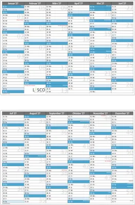 Tafelkalender DIN A5 2027