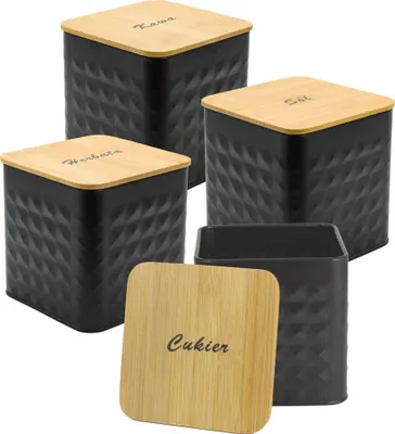 Immagine prodotto di set di 4 contenitori Caffè Tè ZuccheroBrunbeste Bb-4261