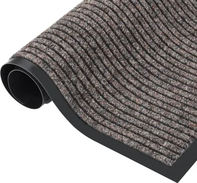 Produktbild von vidaXL Fußmatte Gestreift Beige 80x120 cm