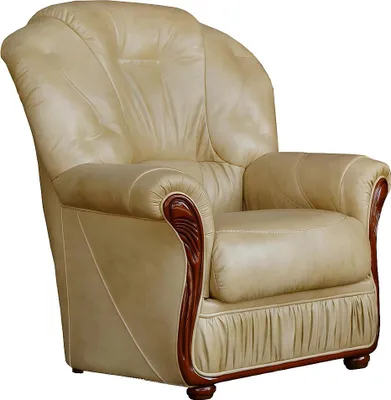Produktbild von DAPHNE Sessel aus 100% Büffelleder - Farbe: beige