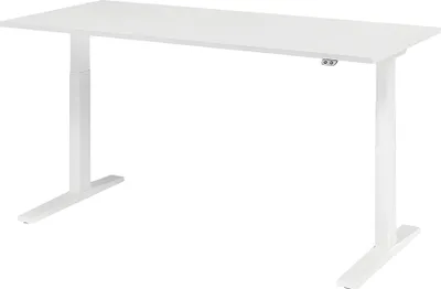 Zdjęcie produktu dla Biurko do pracy siedzącej i stojącej XMKA19, 1800 x 800 x 700-1200 mm, biały/biały