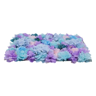 Image de Mur de fleurs artificielles mur de roses décoration de mariage panneaux muraux 6xWall Panels Background 60x40cm