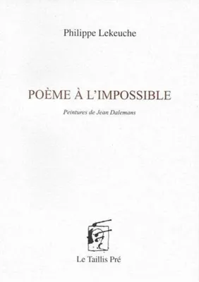 Produktbild von Poème à l'impossible