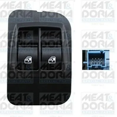 Produktbild von MEAT & DORIA 26441 Fensterheberschalter für FIAT QUBO (225) Vorne Links Fensterheber Schalter