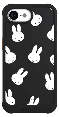Produktbild von NIVOCASE Hülle für Apple iPhone 16e  Stoßfeste Handyhülle NIVOmax Case Schwarz Muster transparent Miffy