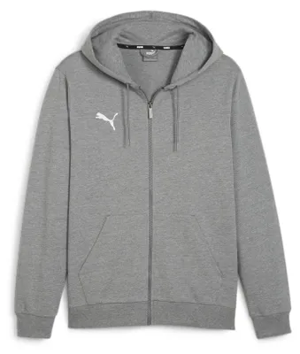 Produktbild von Puma Herren Teamgoal Casuals Hooded Jacket Sweat, Medium Gray Heather-Puma White