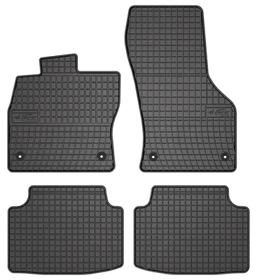 Zdjęcie produktu dla Dywaniki gumowe do Volkswagen Passat B8 2015-2022 (sedan/kombi) – 4 szt., czarne, dopasowane – Wielganizator SolidPRO