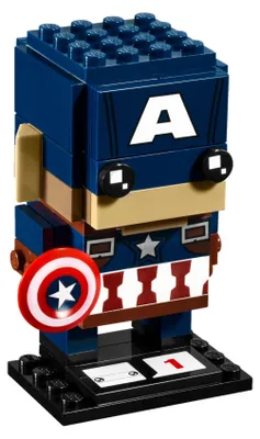 Produktbild von LEGO Brick Headz Captain America