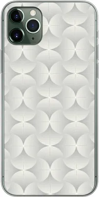 Produktbild von MuchoWow® Handyhülle Schutzhülle Hülle für Telefoonhoesje iPhone 11 Pro Max Muster - Silber - Retro Silikon Softcase Handy Hülle - Schutz