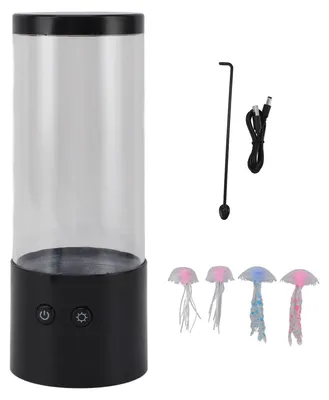 Quallen-LED-Nachtlicht, farbwechselnd, lebensecht, USB/Batterie, 24 cm