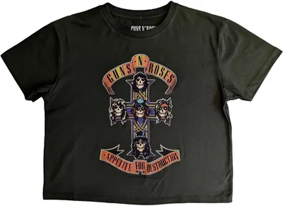Produktbild von Guns N Roses - "Appetite For Destruction" Kurzes Top für Damen RO5657 (XXL) (Grün)