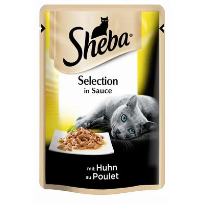 Produktbild von Sheba Selection v omáčce s kuřecím masem v praktickém porcovaném sáčku 85g