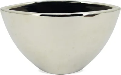 Produktbild von Topf Pflanzgefäß Pflanztopf Blumentopf silber 21x10x11,5 cm