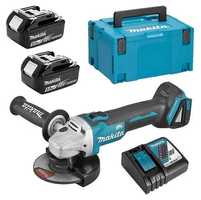 Image de Meuleuse MAKITA DGA506RTJ 18 V Li-Ion (2x5.0Ah) Ø 125mm