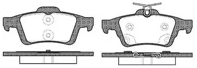 Produktbild von REMSA Bremsbeläge Satz Hinten Bremsklötze für FORD FOCUS III Turnier 0842.70