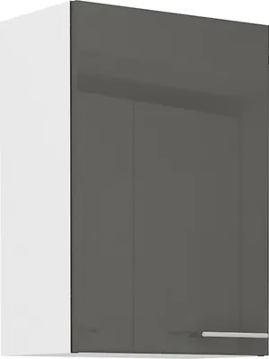 Produktbild von Küche Hängeschrank 50 Lara Grau Hochglanz + Weiss matt Küchenzeile Küchenblock