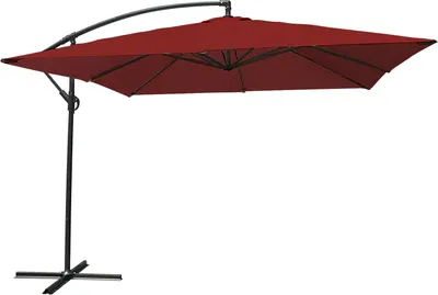 Produktbild von Freistehender Sonnenschirm MOLOKAI quadratisch 2,7x2,7m rot