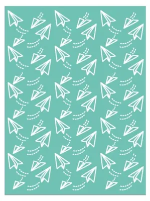 Prägeform Papierflieger, 15 x 20 cm, für Bastelmaschinen