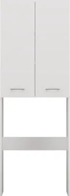 Immagine prodotto di Moderno mobile da bagno Pola DD con ripiano sopra la lavatrice | Colore: bianco | Dimensioni: 64x180x30 cm