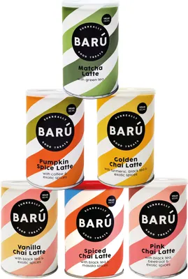 Produktbild von Barú Latte Discovery Pack – Chai, Golden, Matcha & Pumpkin