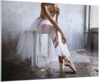 Produktbild von Bilder auf glas - Einteilig - Ballerina Ballett Studio - 100x70cm - Glasbilder - Wandbilder - Bilder - zum Aufhängen bereit - Wanddekoration aus Glas - Glas Bilder - Wandbild auf Glas - GAA100x70-4970