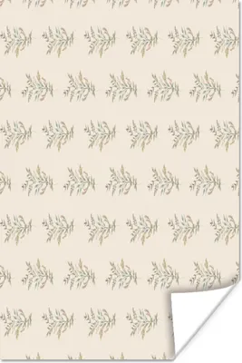 Produktbild von MuchoWow® Poster Vintage - Muster - Pastell 40x60 cm - Plakate für die Wand - Poster Babyzimmer