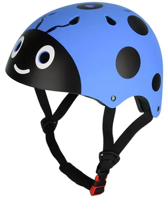 Zdjęcie produktu dla Kask ochronny dla dzieci, wzór ladybug, kask do jazdy na rolkach, rowerze, hulajnodze, zapewniający bezpieczeństwo. Kask do nauki jazdy na rowerze dla dzieci