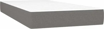 Immagine prodotto di Materasso a molle insacchettate grigio scuro 80x200x20 cm tessuto