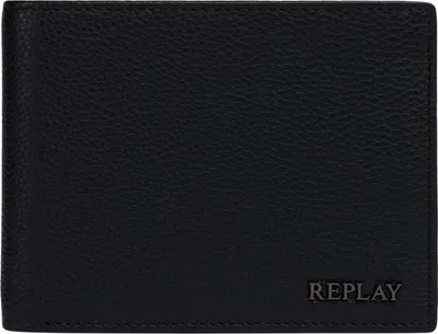 Produktbild von REPLAY Leder Geldbörse Wallet Black schwarz