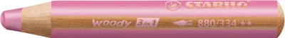 Produktbild von Stabilo Multitalent-Stift woody 3 in 1, pink/purpurrosa