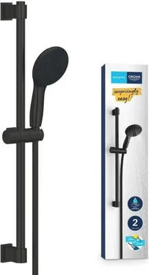 Image de Grohe QuickFix Vitalio Start 110 set de douche avec 2 modes de pulvérisation noir mat