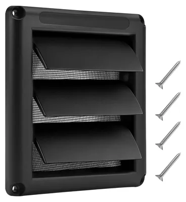 Immagine prodotto di Griglia di ventilazione - 100 mm - Plastica - Antracite - Resistente alle intemperie