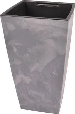 Image de Květináč URBI SQUARE BETON EFFECT s vkladem 26,5 cm - barva: marengo