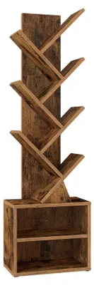 Obrázok produktu pre Knižnica v tvare stromu | Vintage hnedá | 38 x 20,3 x 123,2 cm