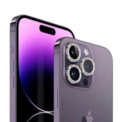 Immagine prodotto di Pellicola di protezione per fotocamera in vetro nero per Apple iPhone 14 Pro Max / iPhone 14 Pro