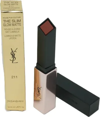 Produktbild von Yves Saint Laurent Rouge Pur Couture The Slim Glow Matte # 211 Transgressive Cacao 2.1g