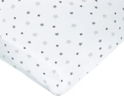 Immagine prodotto di Sottolenzuolo impermeabile, 60 x 120 cm, con stelle grigie