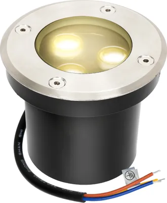 Zdjęcie produktu dla Aopunly 1x 3W lampka podłogowa IP65 zewnętrzna lampa LED, reflektor do montażu w podłodze, reflektor podłogowy, lampa podłogowa, ciepła biel
