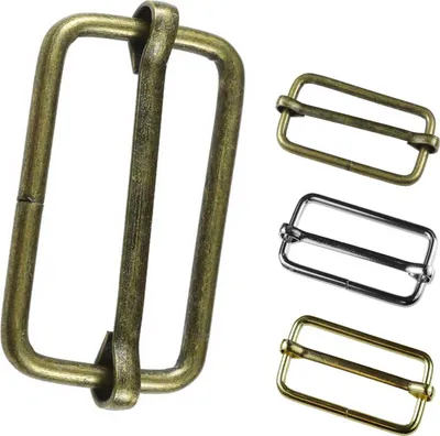10 Regulatoren, Gurtverschieber, Verkürzer, Schnalle, 15x33mm, altmessing