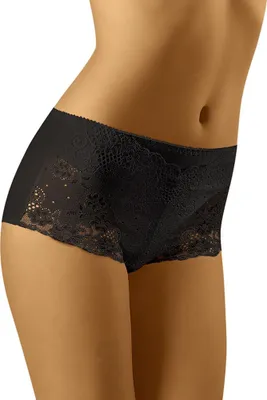 Produktbild von Wolbar Elegante Damen Boxershorts WB54 , Schwarz, M