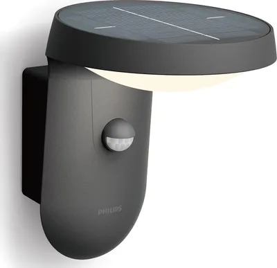Produktbild von Philips Tyla Wandleuchte, 1,2 W, Wandbeleuchtung für den Außenbereich, Anthrazit, Metall, IP44, Terrasse, Garten, III