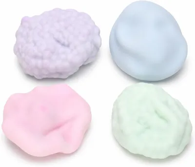 Immagine prodotto di Palla antistress - Set da 4 pezzi - Morbida e comprimibile - Giocattoli sensoriali - Palla morbida da stringere