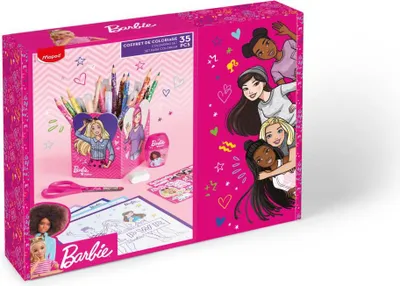 Image de Maped set à dessin Barbie 35 pièces en boîte cadeau