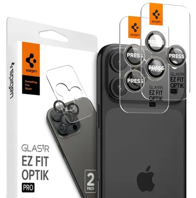Obrázok produktu pre Spigen Optik Pro EZ Fit, Apple, iPhone 15 Pro Max, Prírodný, Priehľadná, 2 kusov
